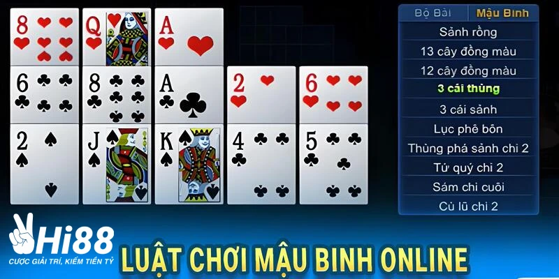 mau binh online luat choi mau binh